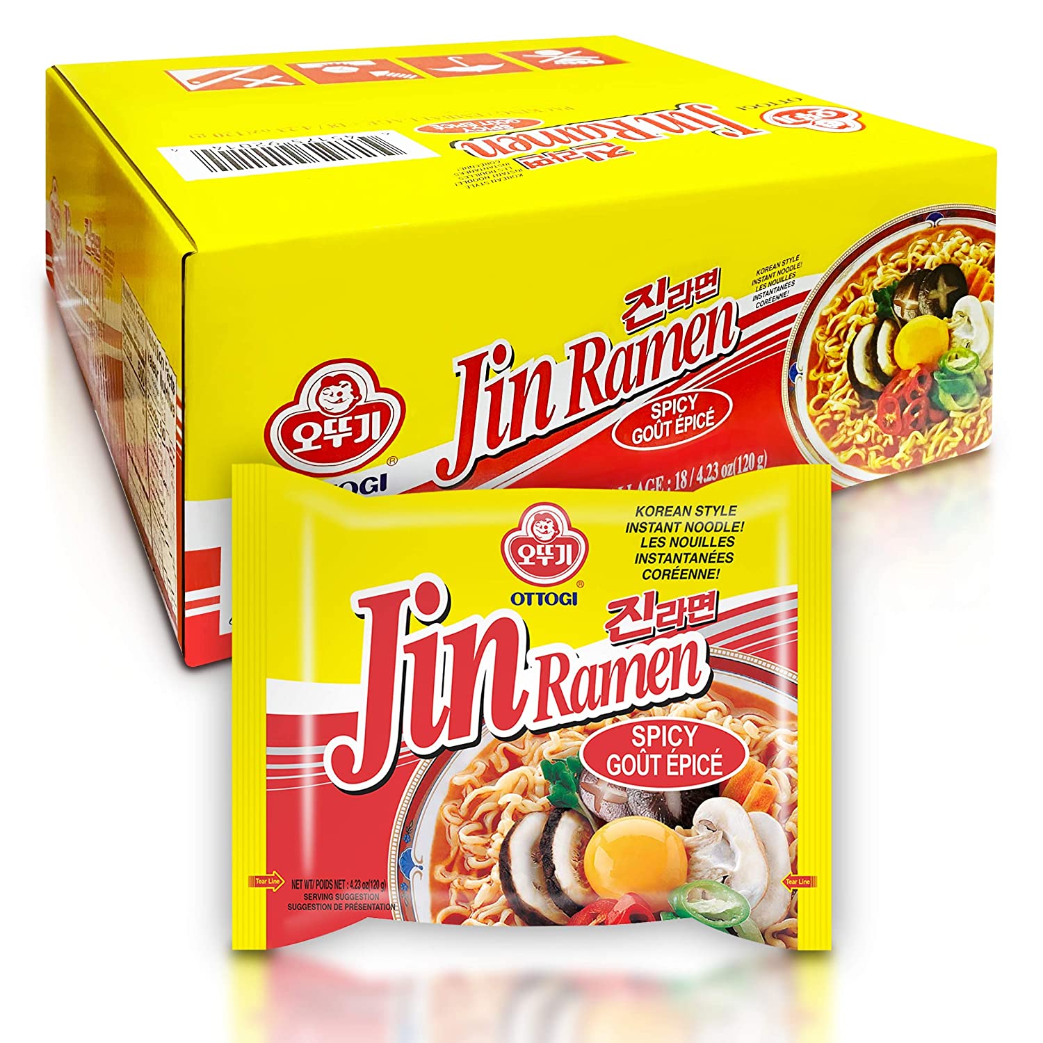 Product Reviews and Ratings: # 7 - Ottogi Jin Ramen - Top 20 The Highly ...